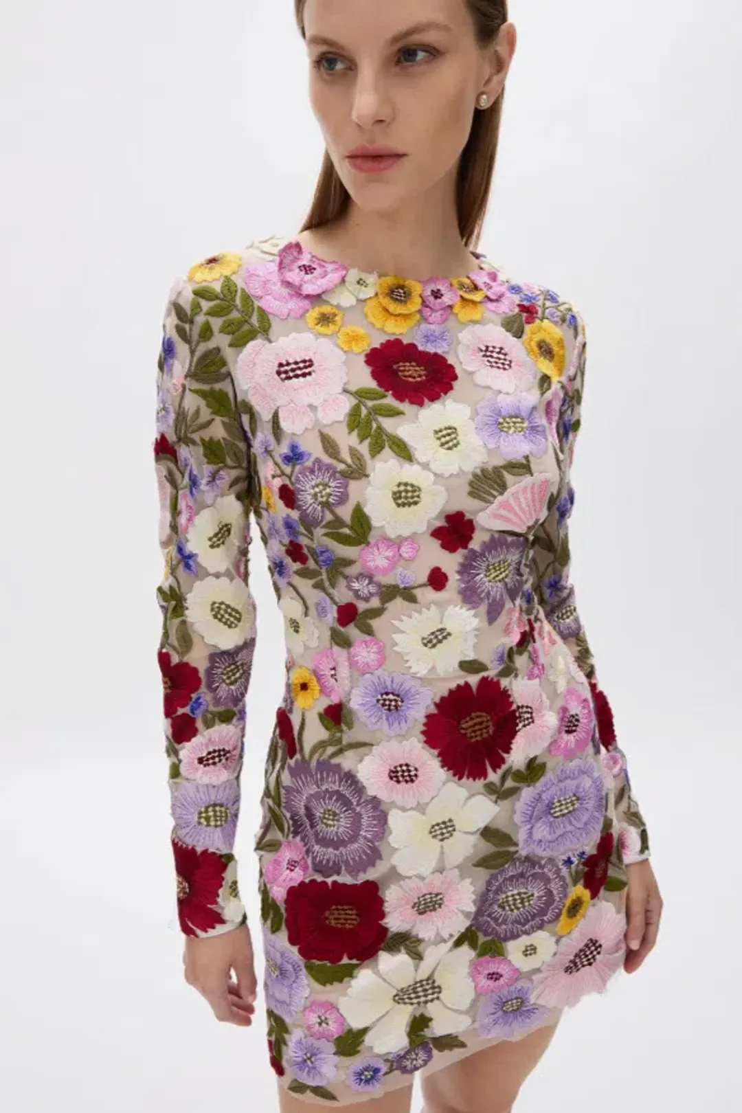 Rachel Gilbert Nya Mini Dress Floral Size 8 for rent on The Volte - main image