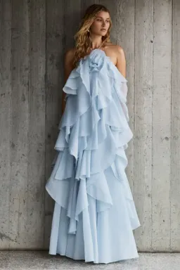 Aje Pandorea Blue Maxi Dress Size 8 for rent on The Volte - image 6
