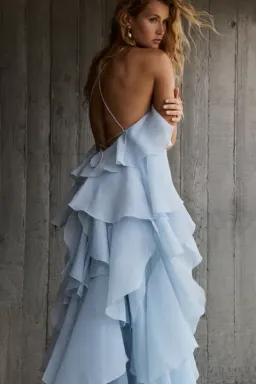 Aje Pandorea Blue Maxi Dress Size 8 for rent on The Volte - image 7