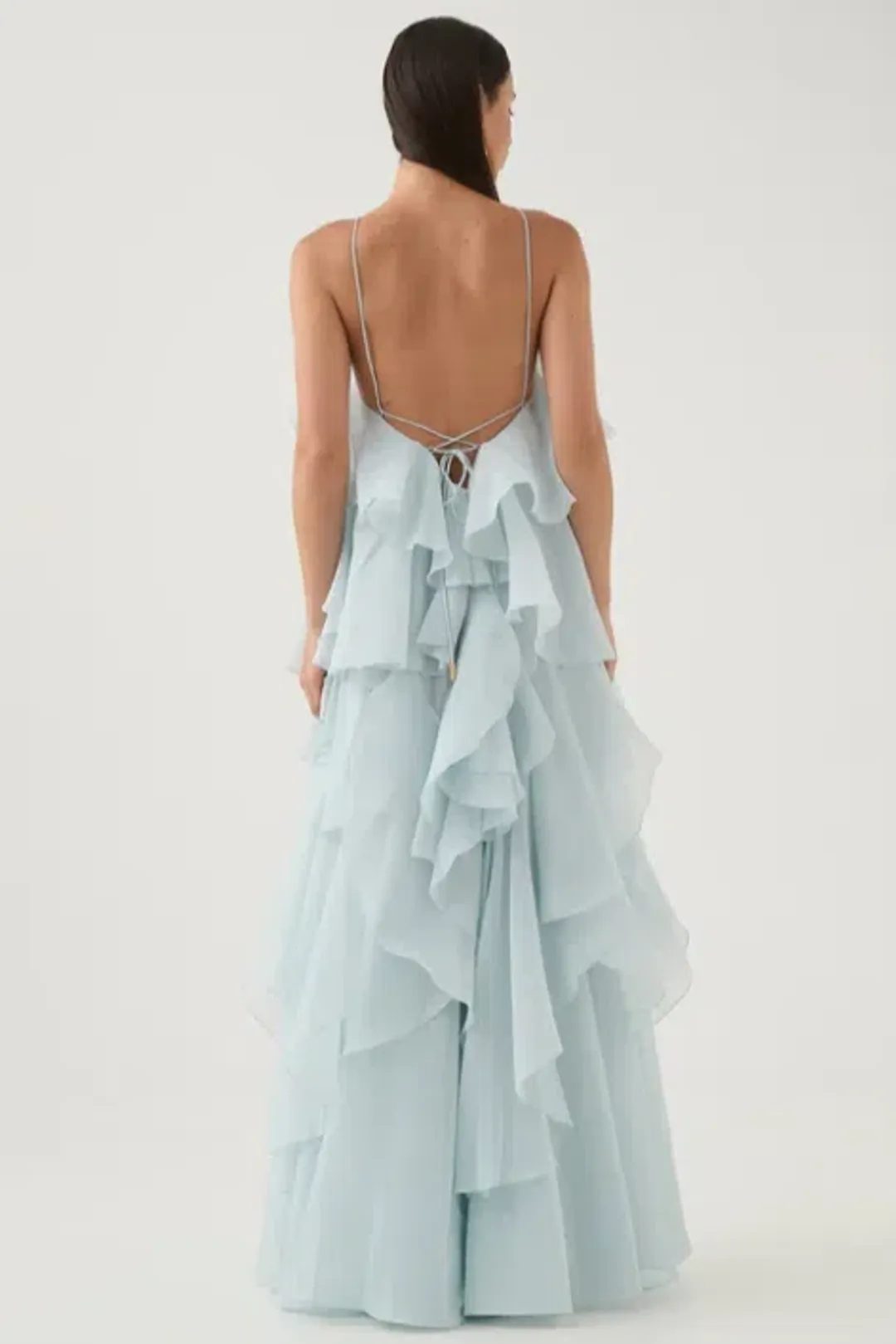 Aje Pandorea Blue Maxi Dress Size 8 for rent on The Volte - main image