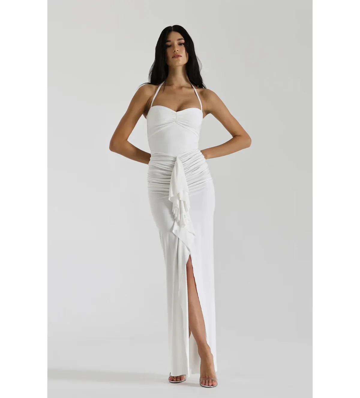 Natalie Rolt White Shontae Gown Size AU 8 for rent on The Volte - main image