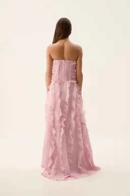 Aje Allairie Gown in Chalk Pink Size 10 for rent on The Volte - image 3