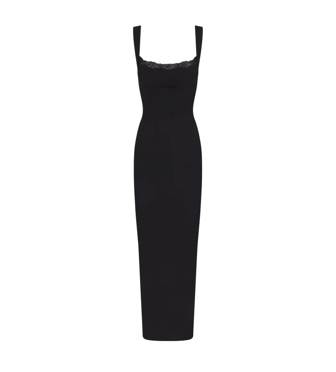 Skims Soft Lounge Lace Tank Maxi Dress Onyx Size L / AU 12 for rent on The Volte - main image