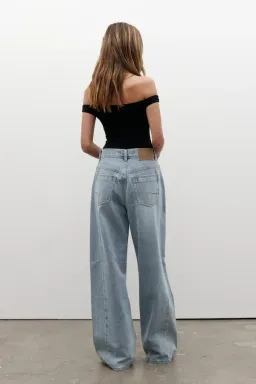  Bayse  Palace Fold Waist Jean Oakland Blue Size 8 for rent on The Volte - image 2