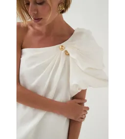 Aje Cira Mini Dress in Ivory Size M / AU 10 for rent on The Volte - image 4