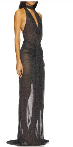 NBD The Alessandra Gown Maxi Black Size AU 10 for rent on The Volte - image 2