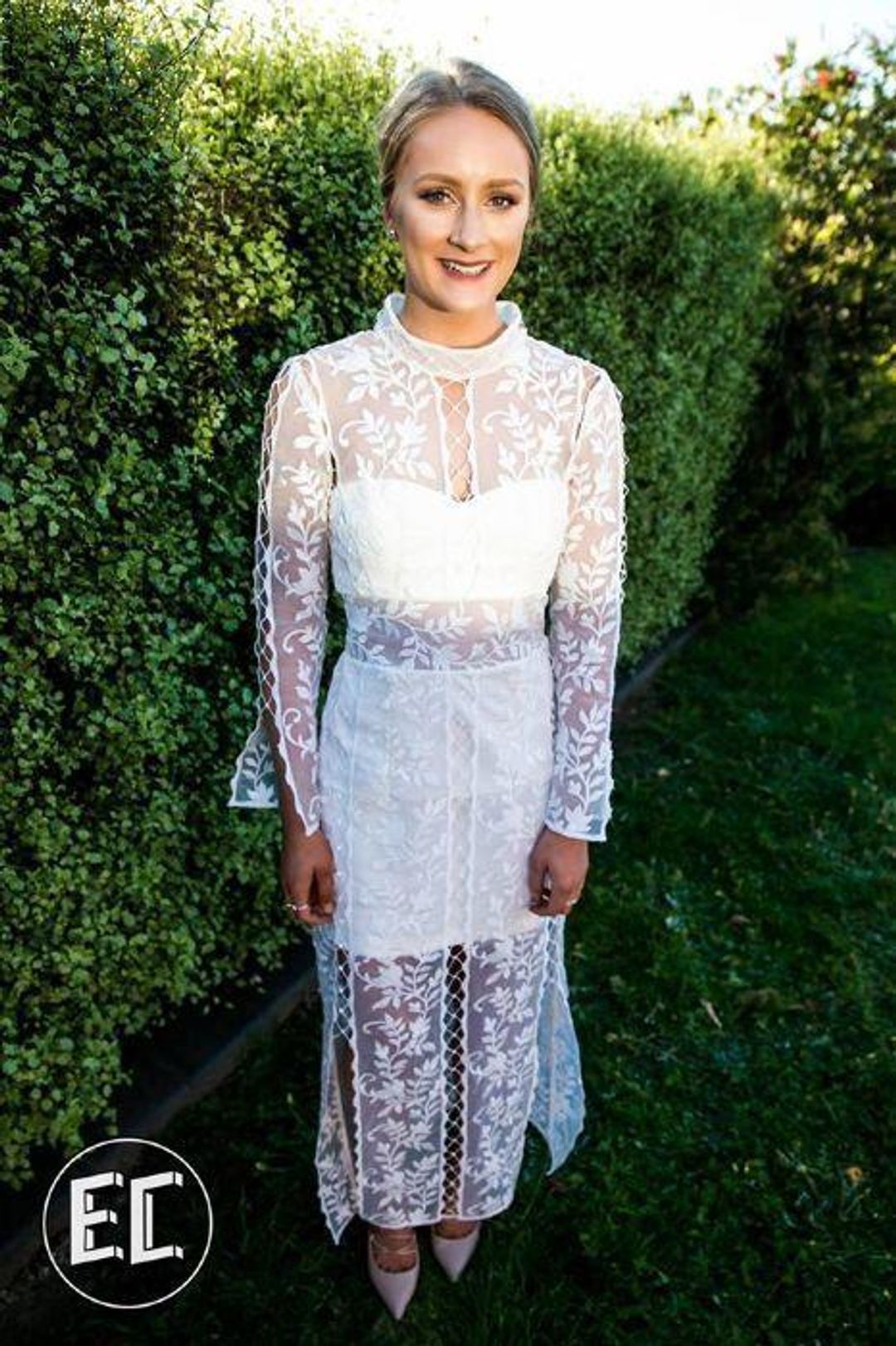 Thurley Wisteria Dress White Size 6 for rent on The Volte - main image