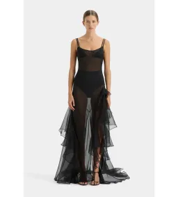 Sir The Label Sage Flounce Gown Black Size 1 / AU 8 for rent on The Volte - image 2