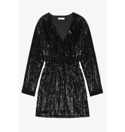 Anine Bing Elena Black Sequin Mini Dress Size L  AU 12 for rent on The Volte - image 4