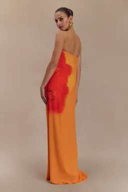 Meshki Amaya Strapless Dress Koi Orchid Print Size 10 for rent on The Volte - image 3