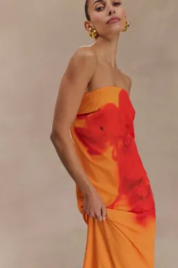 Meshki Amaya Strapless Dress Koi Orchid Print Size 10 for rent on The Volte - image 2