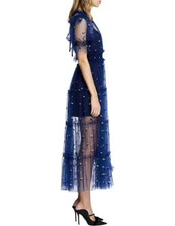 Alice McCall Cowboy Tears Midi Dress Blue Size 8 for rent on The Volte - image 4