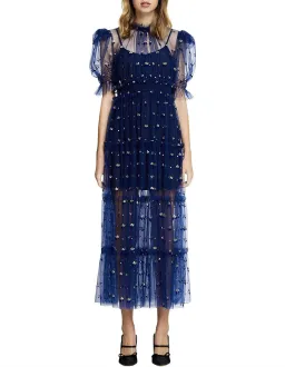 Alice McCall Cowboy Tears Midi Dress Blue Size 8 for rent on The Volte - image 2
