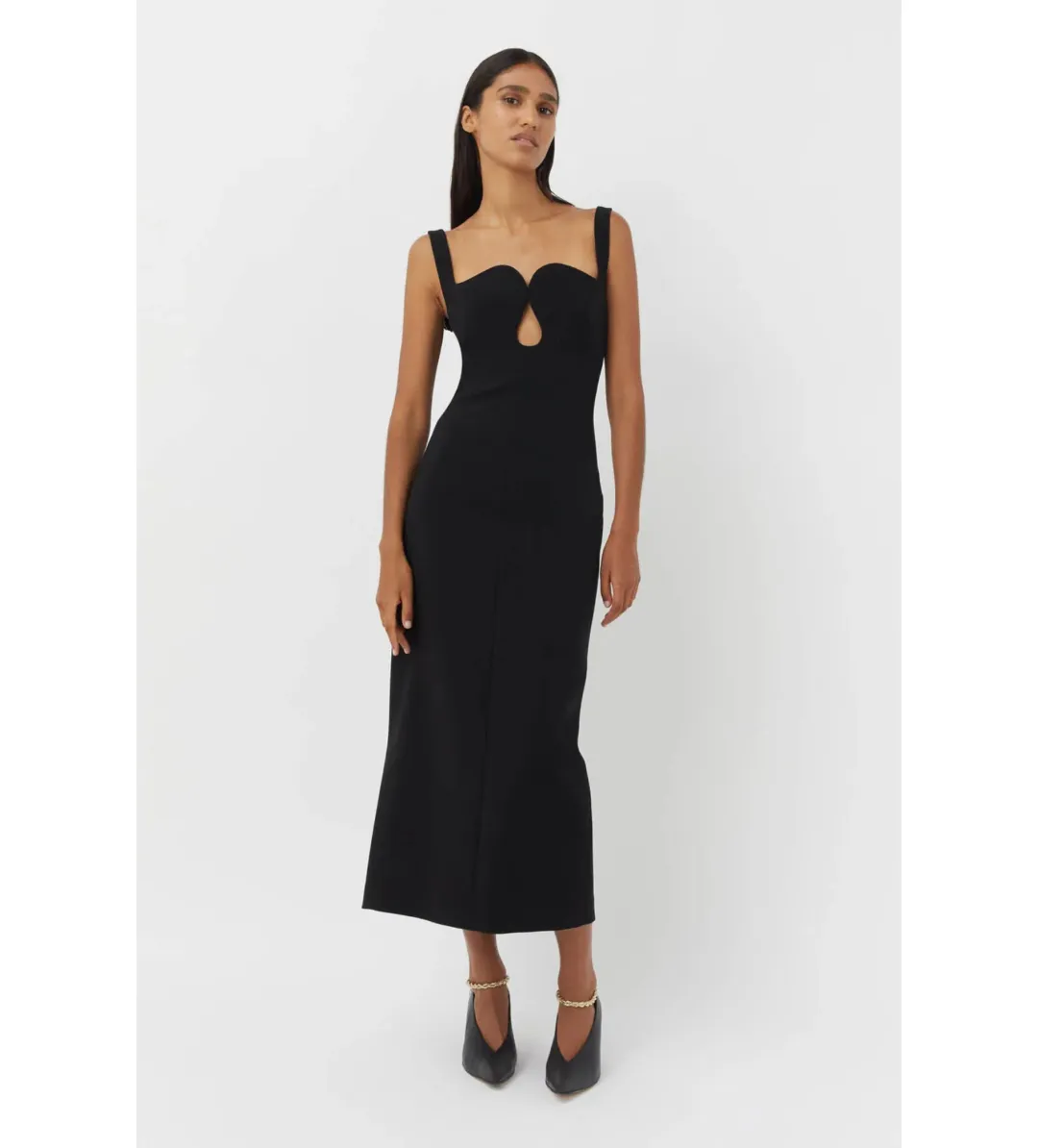 Camilla and Marc Brixton Midi Dress Black Size 8 for rent on The Volte - main image