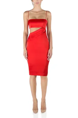 MISHA Selina Slip Dress Red Size 6/XS for rent on The Volte - image 1