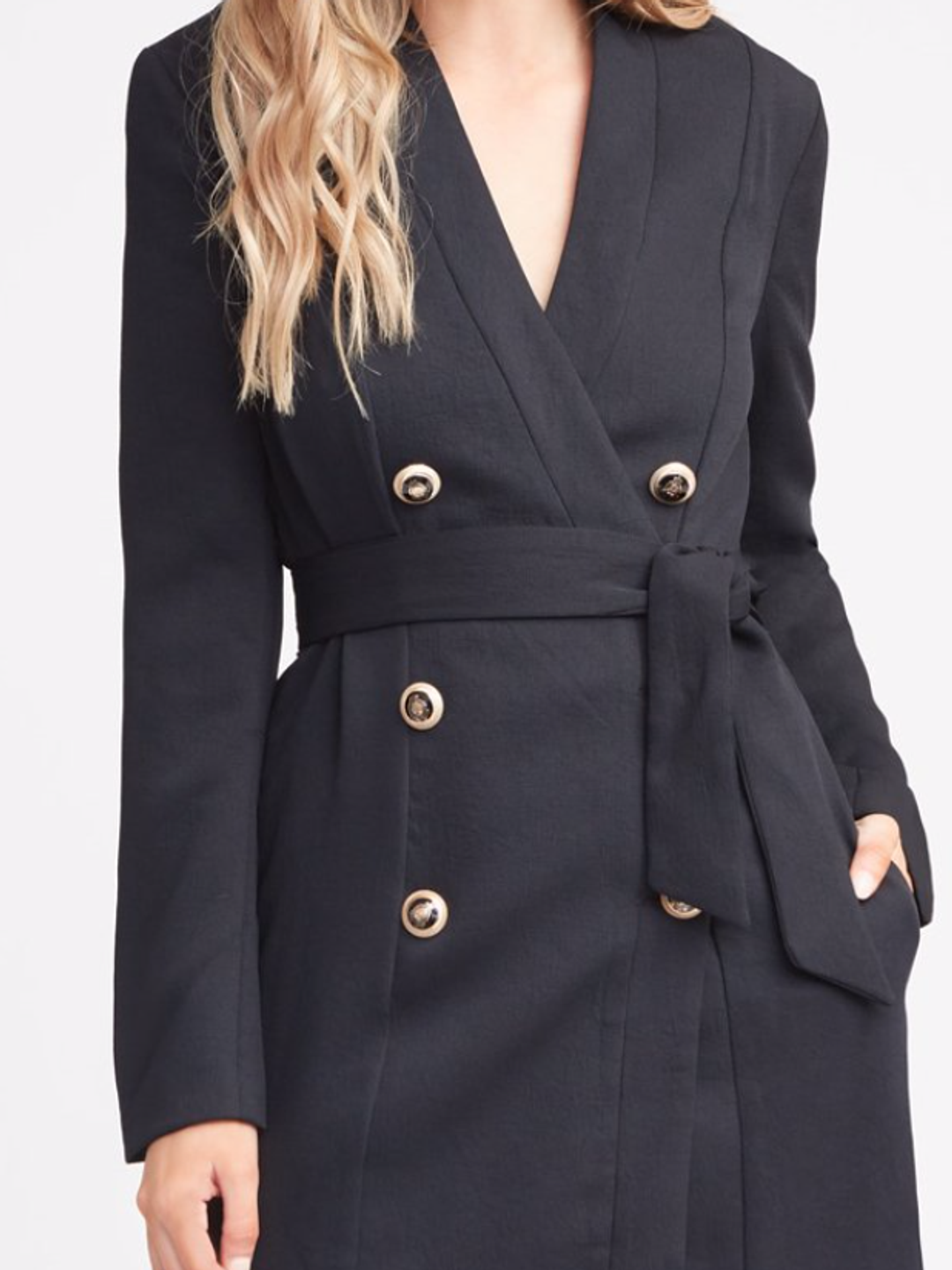 Kookai Edwina Blazer Dress Black Size 12 for rent on The Volte - main image