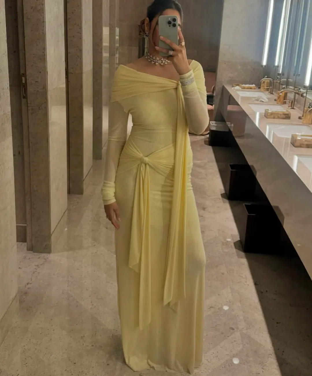 Deme by Gabriella Heloise Gown in Yellow Size S / AU 8 for rent on The Volte - main image