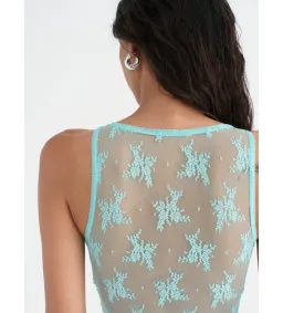 Benni Margot Mini Dress Aqua Size S/AU 8 for rent on The Volte - image 2