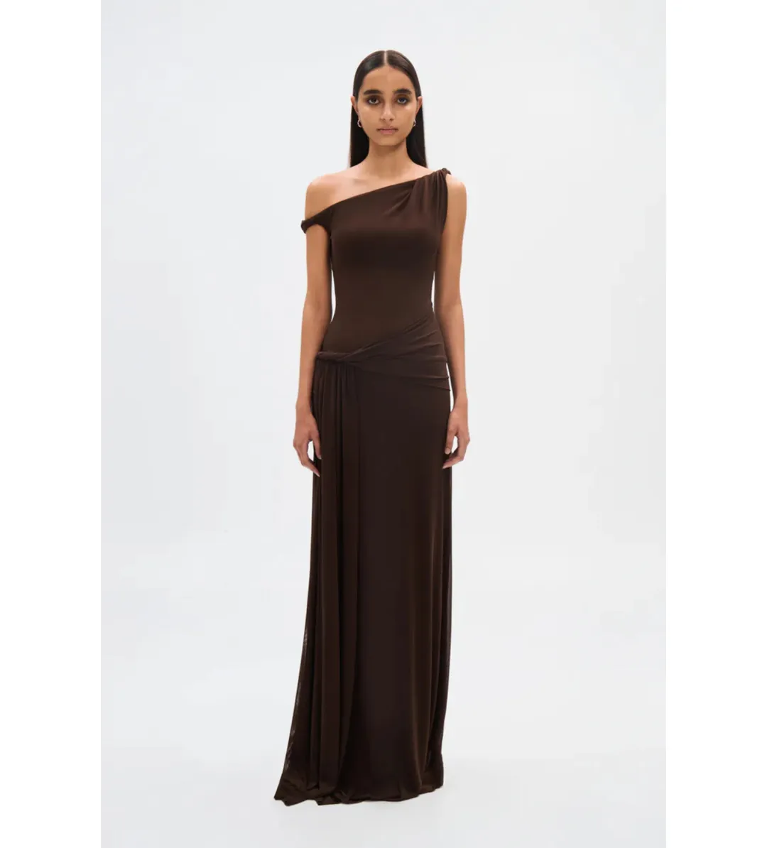 Misha The Sisal Mesh Dress in Espresso Size XS / AU 6 for rent on The Volte - main image