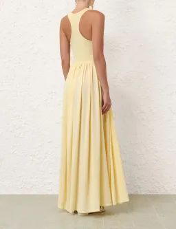Zimmerman Harmony Metallic Yellow Tank Dress Size AU 8 for rent on The Volte - image 2