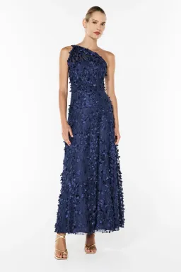 Manning Cartell Enchantment One Shoulder Maxi Dress Royal Blue Size M/AU 10 for rent on The Volte - image 3