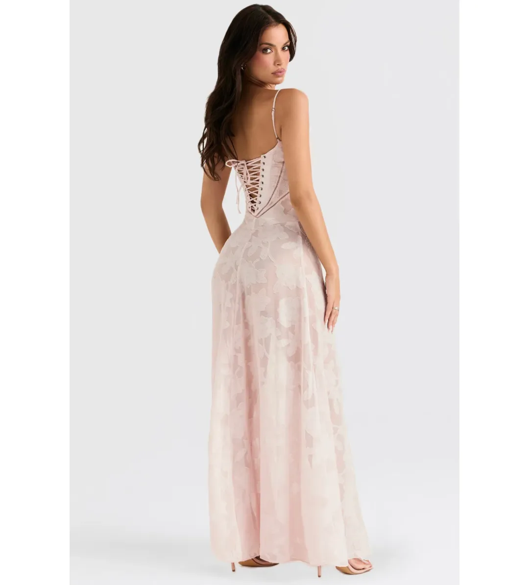 House of CB Seren Maxi Dress Pink Size XS / AU 6 for rent on The Volte - main image