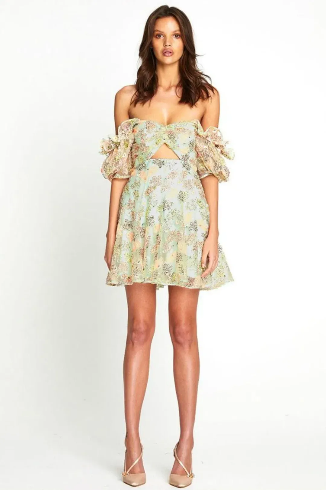 Alice McCall Celestial Mini Dress  Mint Size 8 for rent on The Volte - main image