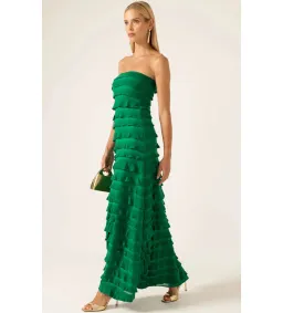 Sacha Drake Maddison Dress in Emerald Size 10 for rent on The Volte - image 3
