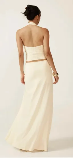 Ance Gria Nellie Set Ivory Maxi Dress Size 8 for rent on The Volte - image 2