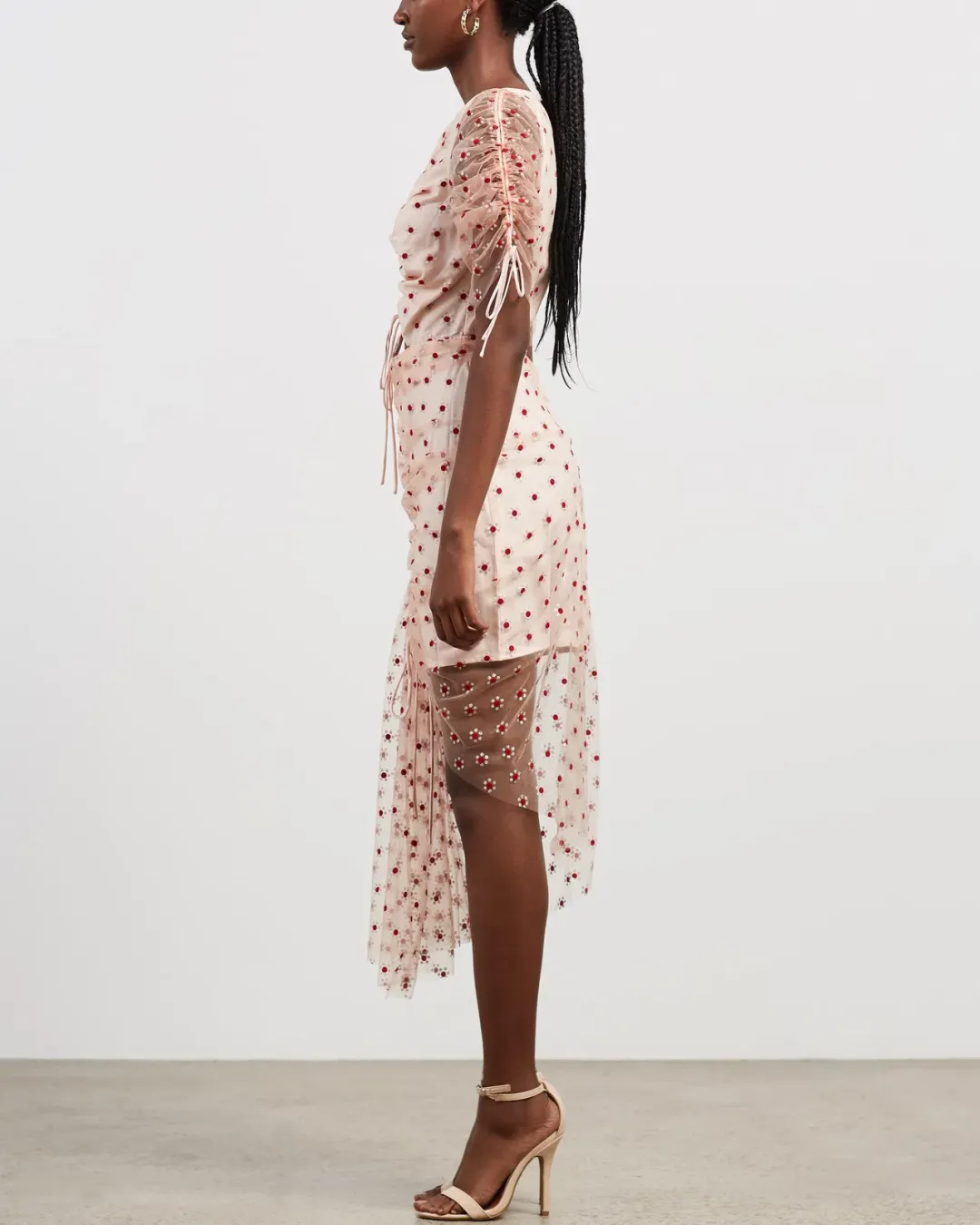 Alice McCall Stardust Mini Dress Blush Multi Size 8  for rent on The Volte - main image