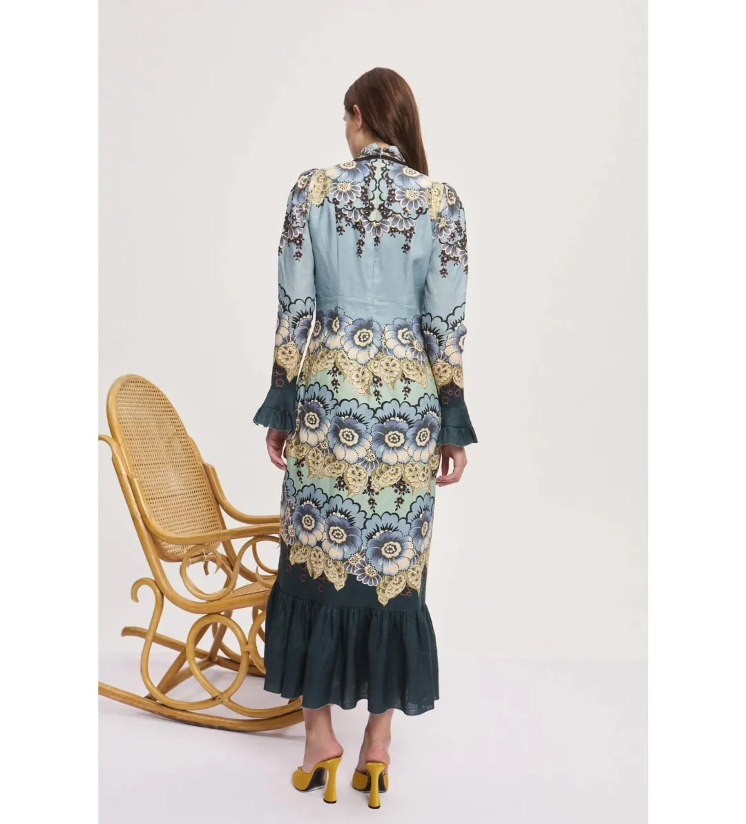 Alemais Madalena Midi Dress in Multi Size 10 for rent on The Volte - main image