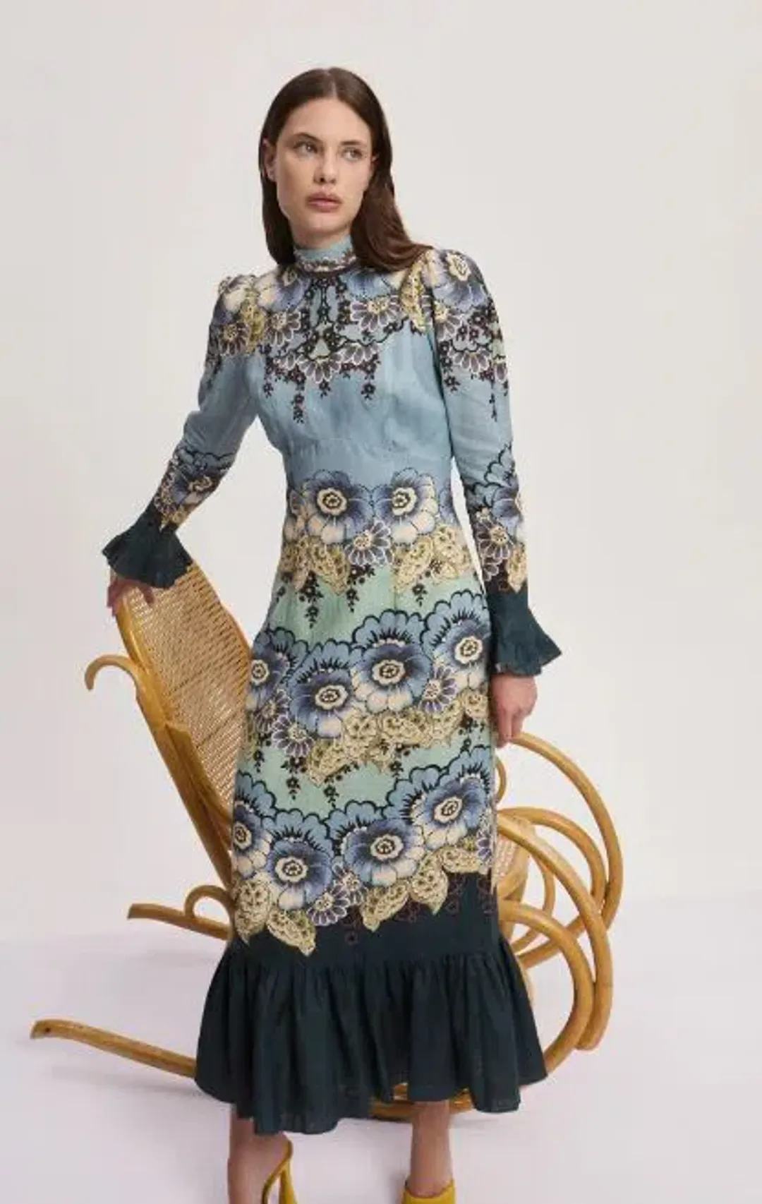 Alemais Madalena Midi Dress Size AU 12 for rent on The Volte - main image