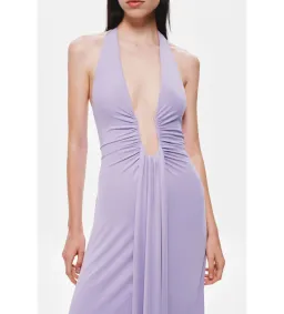 MISHA Jennifer Cupro Maxi Dress Lilac Size 10 for rent on The Volte - image 4