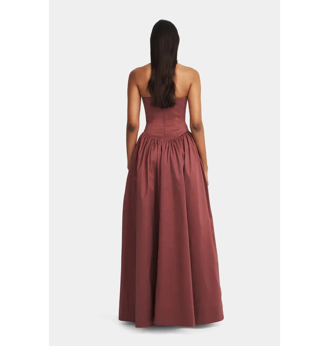 Hansen & Gretel Audrey Gown Pinot Size S / AU 8 for rent on The Volte - main image