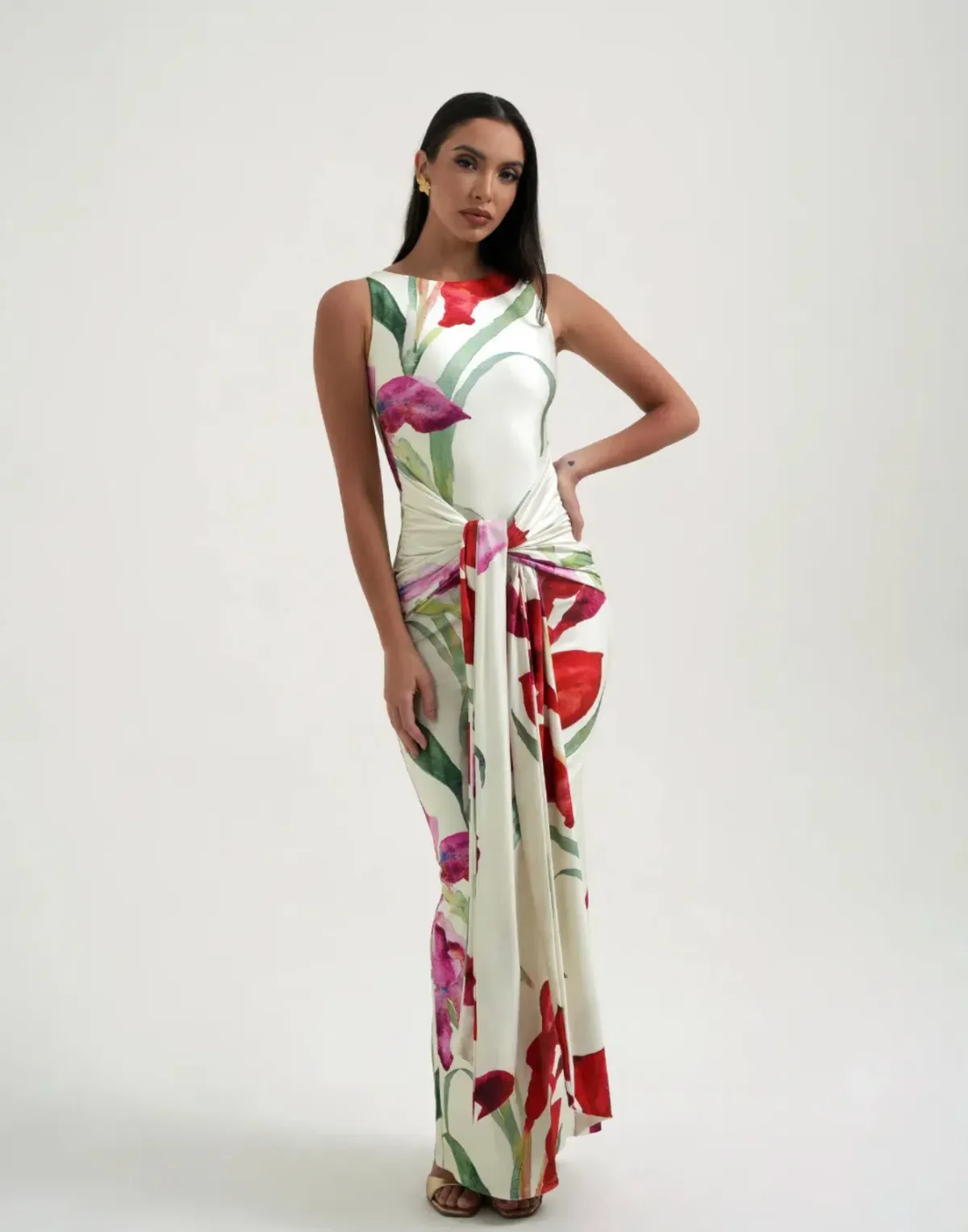 Sydney Lane Skye Wrap Maxi Dress Print Size S / AU 8 for rent on The Volte - main image