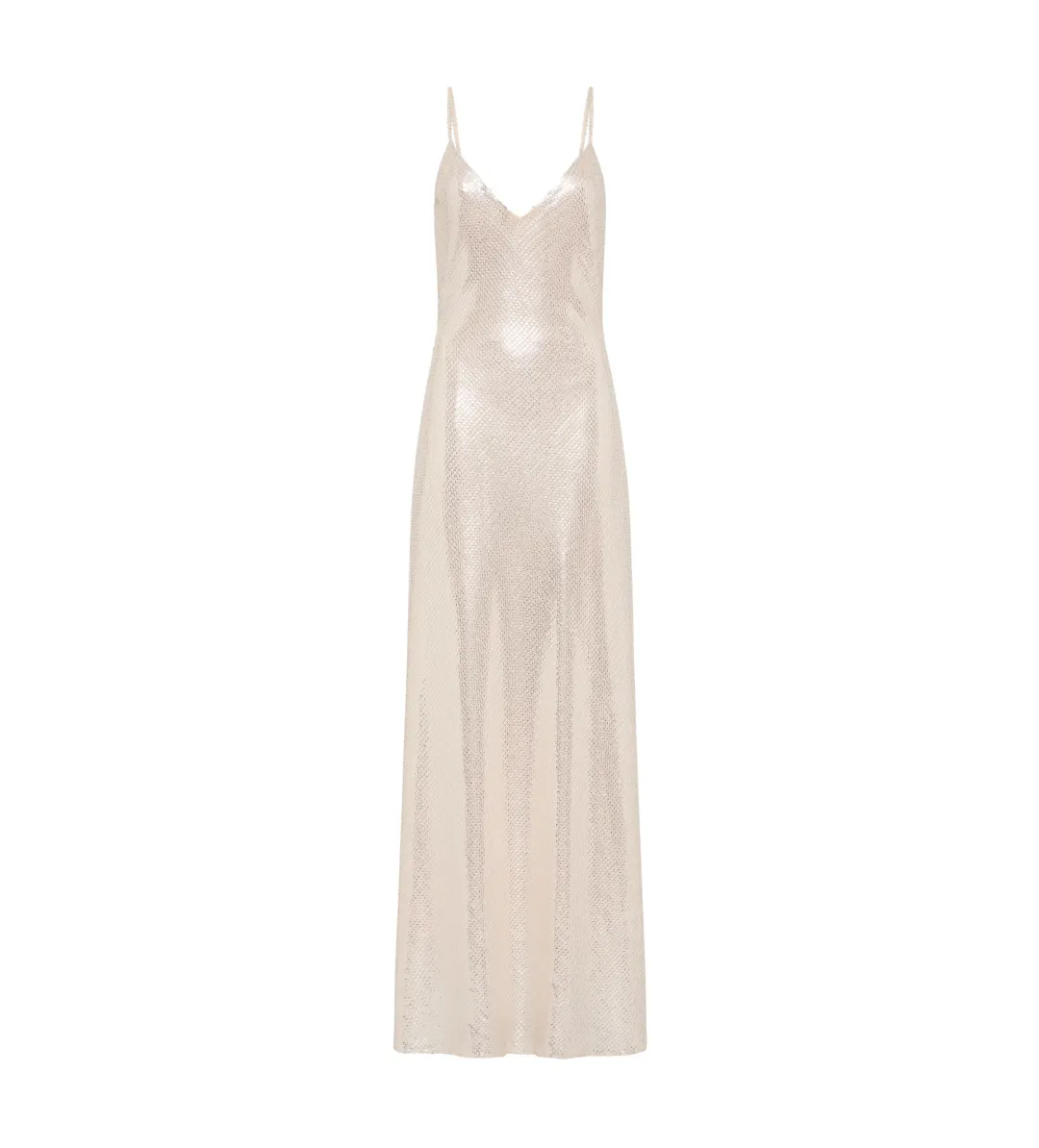 Manning Cartell High Voltage Slip Dress in Silver Sequin Size XS / AU 6 for rent on The Volte - main image