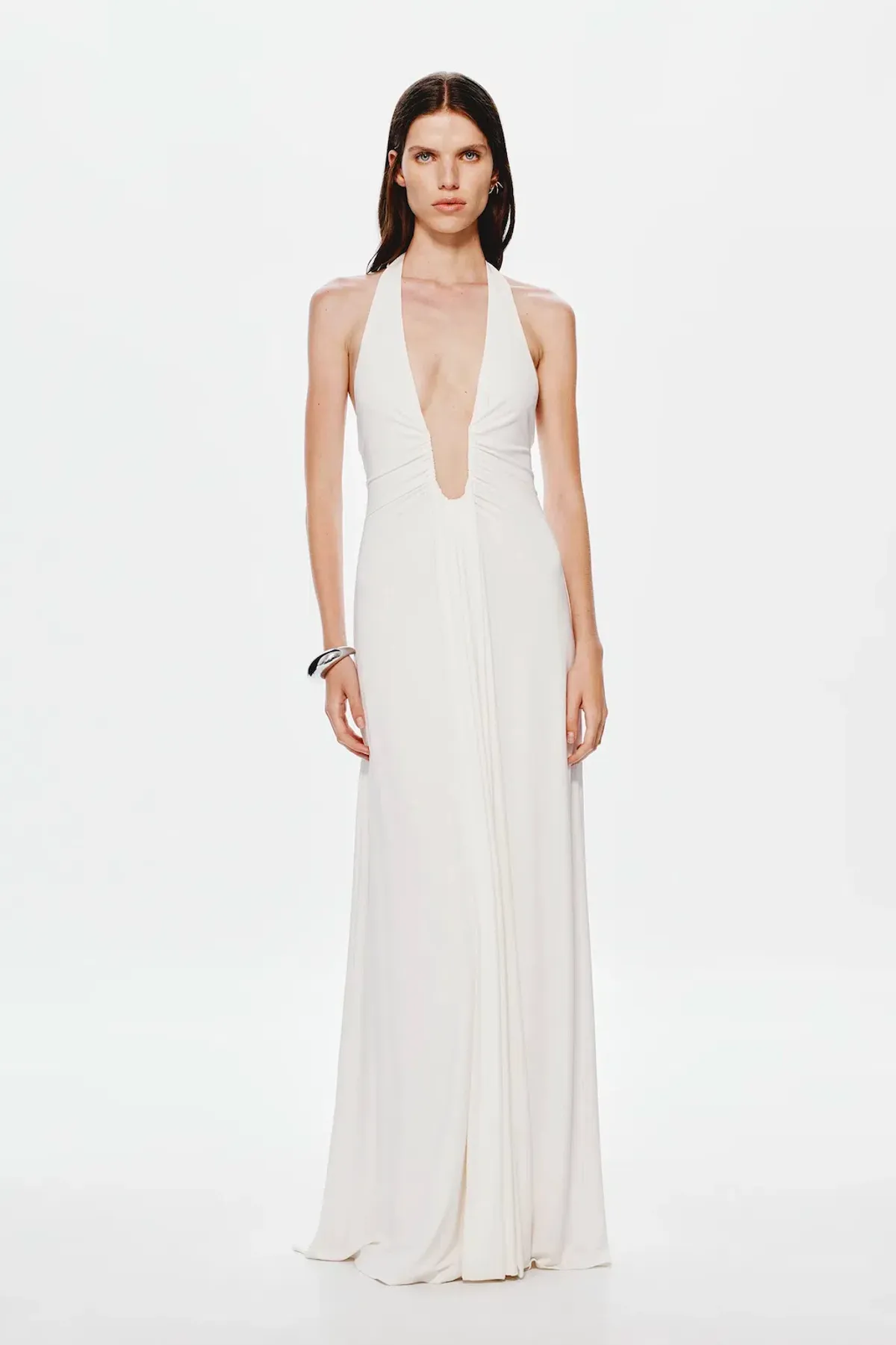 Misha Jennifer Cupro Maxi Dress White Size 10/M for rent on The Volte - main image