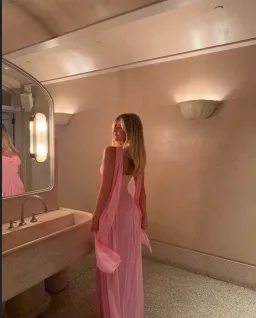 Raphaella Santana The Ophelia Dress Pink Size S/AU 8 for rent on The Volte - image 4