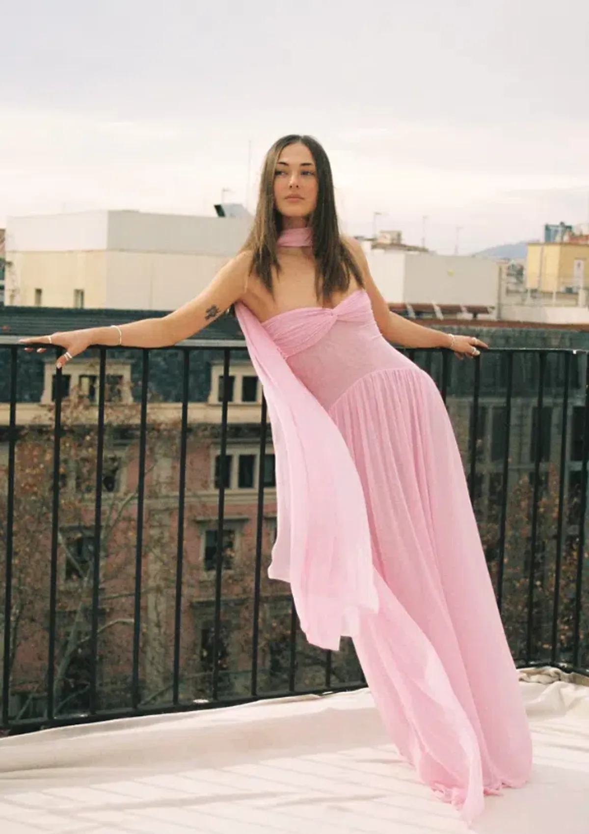 Raphaella Santana Ophelia Dress in Pink Size XS / AU 6 for rent on The Volte - main image