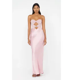 Bec & Bridge Halle Strapless Gown in Dusty Pink Size 8 for rent on The Volte - image 1
