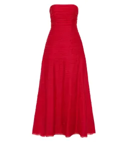 Aje Soundscape Maxi Dress in Scarlet Red Size 8 for rent on The Volte - image 4