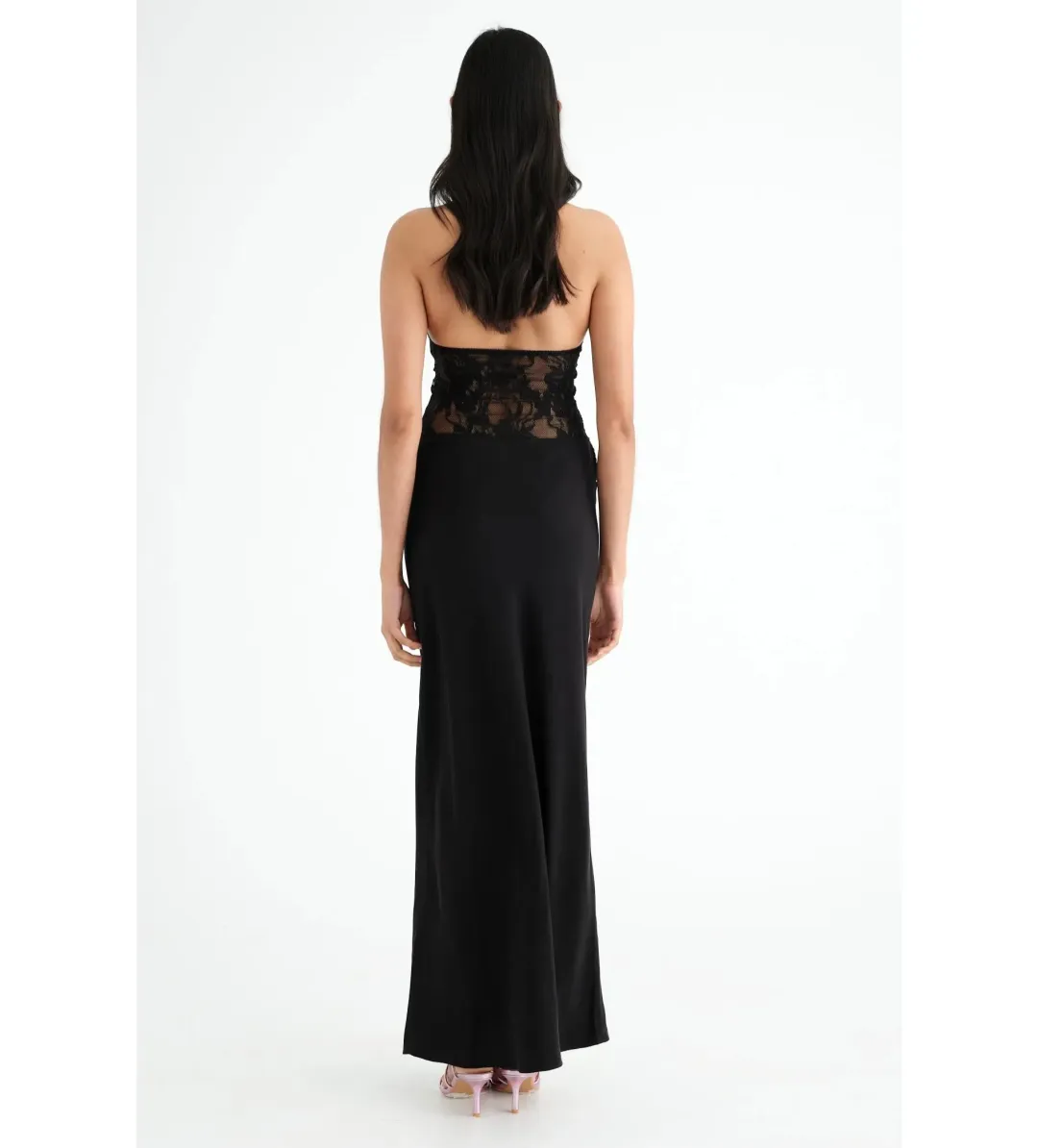 Benni Miko Maxi Dress in Black Size 10 for rent on The Volte - main image