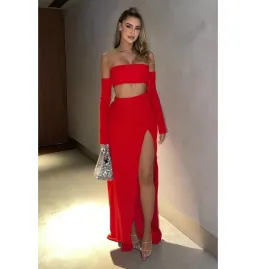 Effie Kats Hall Of Fame Gown Red Size AU 8  for rent on The Volte - image 1