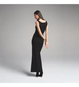 SKIMS Soft Lounge Lace Long Dress With Bralette Black Size S/AU 8 for rent on The Volte - image 2