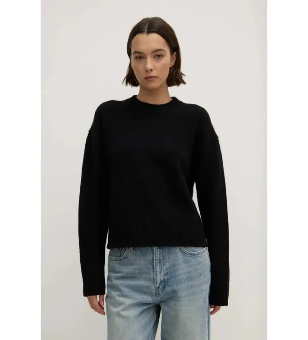 Assembly Label Beau Merino Wool Knit Black Size AU 8 for rent on The Volte - main image