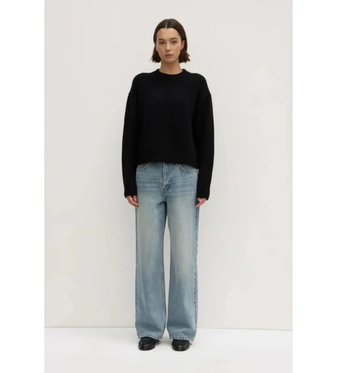 Assembly Label Beau Merino Wool Knit Black Size AU 8 for rent on The Volte - main image