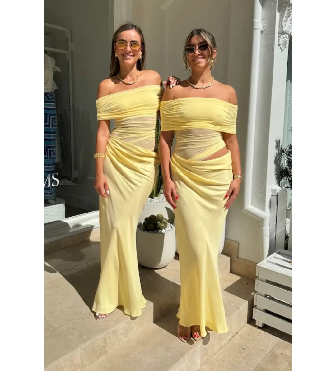 Benni Butter Nico Off  Shoulder Maxi Size AU 10 for rent on The Volte - main image