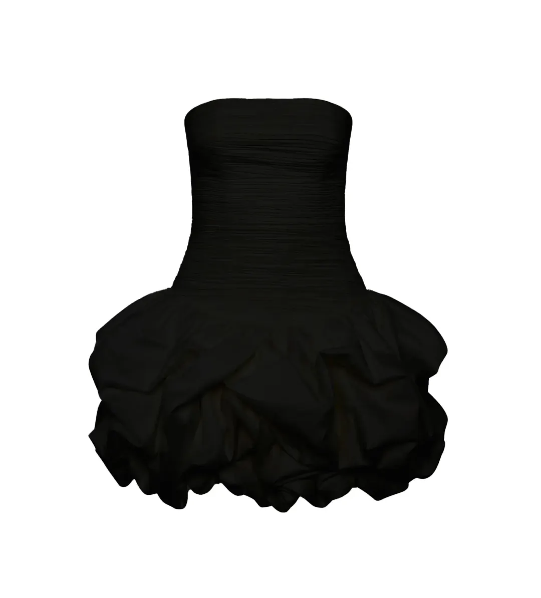 Aje Black Violette Bubble Hem Mini Size 10 for rent on The Volte - main image