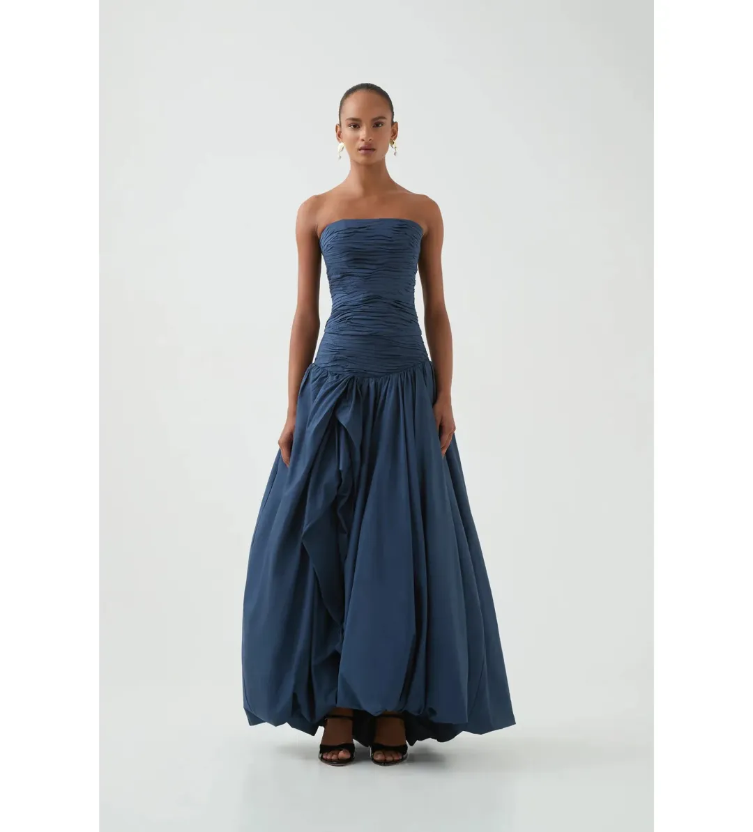 Aje Violette Bubble Maxi Skirt Slate Size AU 10 for rent on The Volte - main image