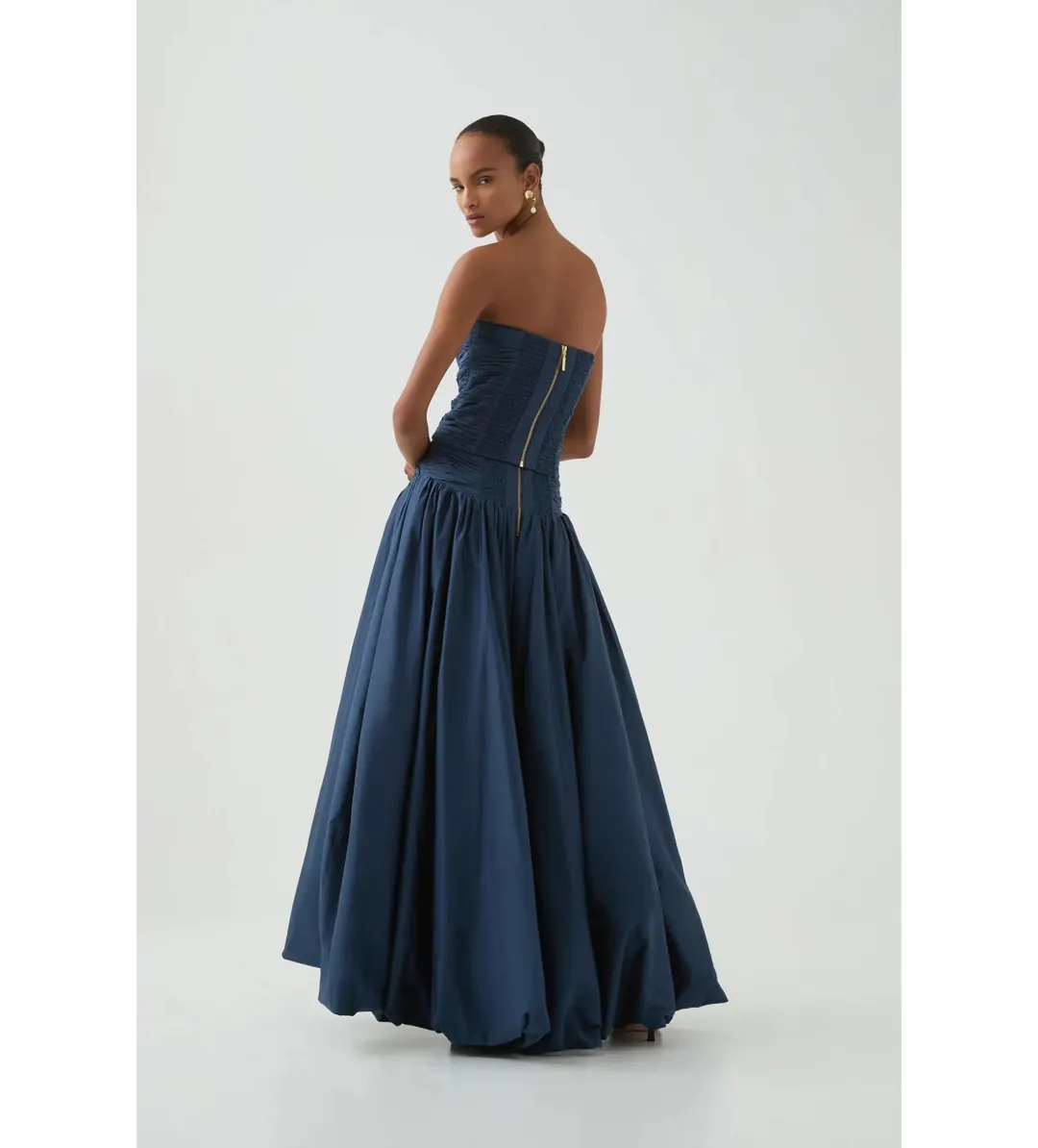 Aje Violette Bubble Maxi Skirt Slate Size AU 10 for rent on The Volte - main image
